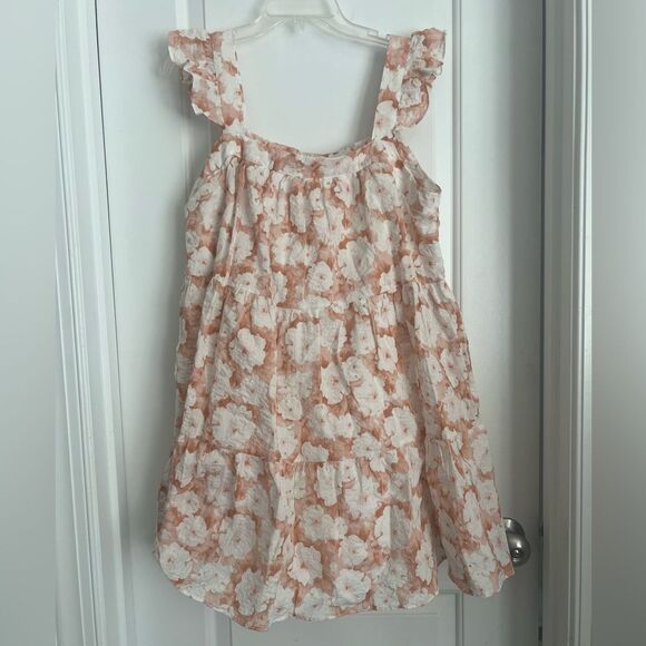 Flutter Sleeve Floral Mini Dress | m - Picture 3 of 7